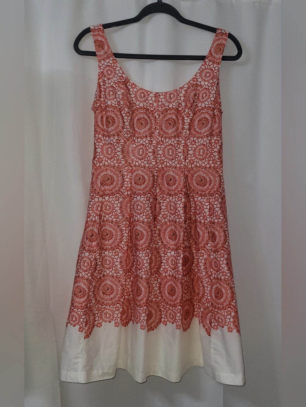 Nine West Sleeveless Mandala Lace Overlay Dress